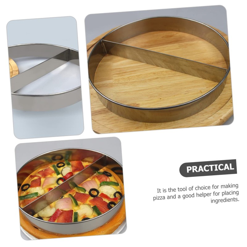 Ciieeo 3pcs Stainless Steel Pizza Saucing Ring Baking Tool for