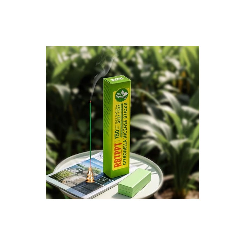 Citronella Incense Sticks with Natural Essential Oils - 150 Count