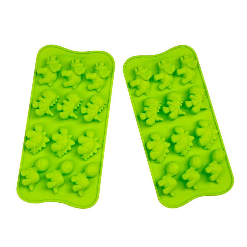 Webake Dinosaur Chocolate Molds, Silicone Candy Molds 3 Pack for