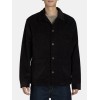 George Men's Corduroy Barn Jacket, Black Soot, Button Down, Size