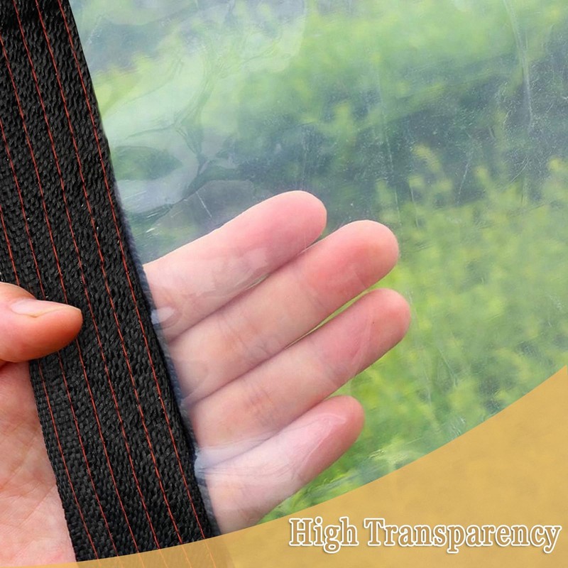 Curfakul Clear Tarps Heavy Duty Waterproof 8x10 FT - Plastic