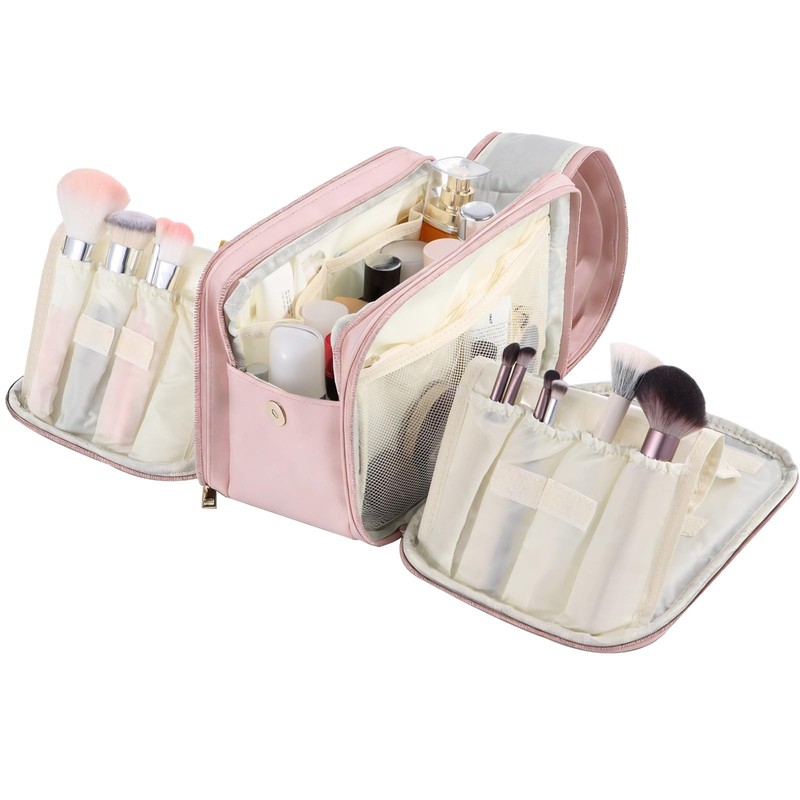 DORMIYA Travel Makeup Bag for Women, Large Capacity Cosmetic Organizer,