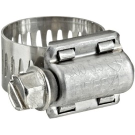 Breeze 63006H Marine Grade Power-Seal Stainless Steel Hose Clamp, Worm-Drive, SAE Size 0, 7/1" to 25/32" Diameter Range, 1/2" Band Width (Pack of 10)