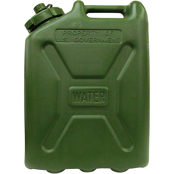 Ability One 5 Gallon Plastic Water Jugs - Forest Green