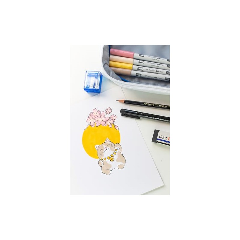 Tombow Manga Set Includes 9 Selected Products and Step-by-Step Guide