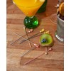 Pineapple Garnish Pick Copper Plated Pk10