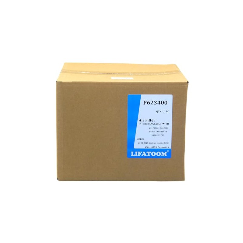 LIFATOOM P623400 Engine Air Filter Replaces 2517298C1，WA10804，PA32001，93785，93786，P616050，P635170