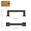 Amerdeco 10 Pack Oil Rubbed Bronze Cabinet Pulls 3 Inch(76MM)
