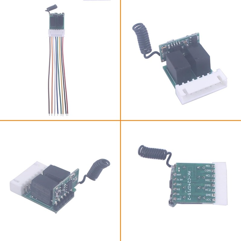Mini 3.7V-12V 5V 6V 2 Channel Relay Remote Switch Wireless