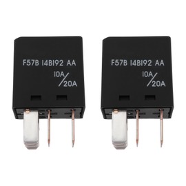 VGOL 2 Stück 5-poliges Steuerrelais 10 A/20 A 12 VDC F57B-14B192-AA Kompatibel mit Ford