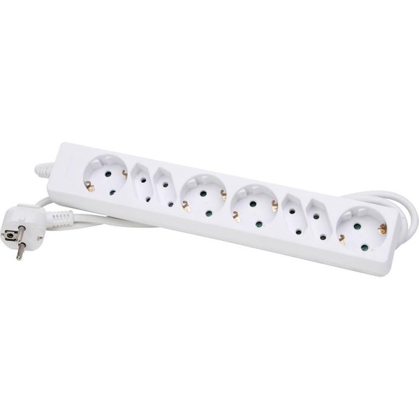 Kopp 120502004 4+4-Way Power Strip Standard, 4 + 4 Sockets,