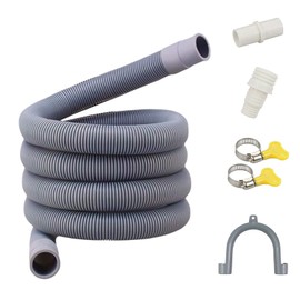 Quanerba Drain Hoses 1.5 m for Washing Machines, Drain Hose for Drain Hose Extension, Drain Hose for Dishwasher, Sewage Hose, Dishwasher Hose (1.5 m (59 inches)