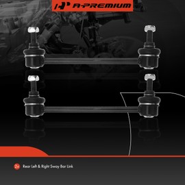 A-Premium [7.5 pulgadas] 2 eslabones de barra estabilizadora trasera compatibles con Mazda Protege 2001-2003, Protege5 2002-2003, excepto opción MPS y suspensión deportiva, centro a centro