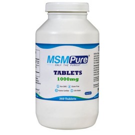 Color Health MSM Pure Sulfur Supplement 1000mg 360 Tablets, 1 Piece / 칼라 헬스 MSM Pure 유황 보충제 1000mg 360정, 1개