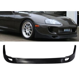SDeelCase TR FRONT BUMPER LIP PROTECTOR ADD ON POLY URETHANE BLACK FOR 93-98 TOYOTA SUPRA