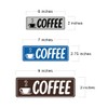 Signs ByLITA Standard Coffee Sign (Brushed Gold) - Large