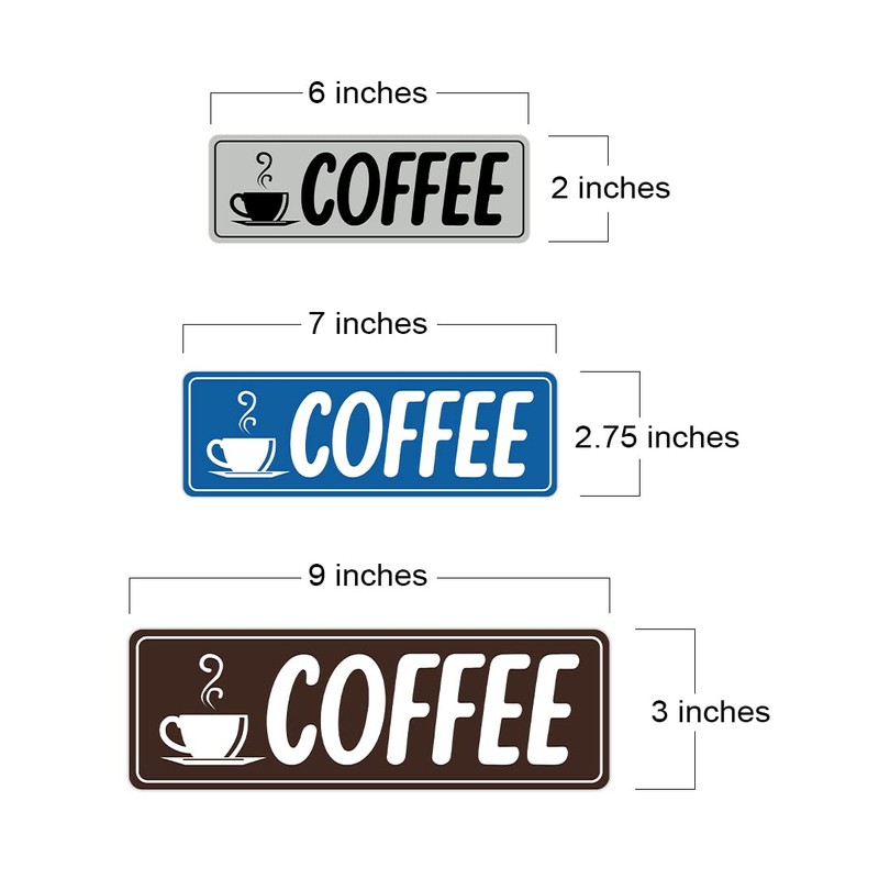 Signs ByLITA Standard Coffee Sign (Brushed Gold) - Large