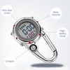 Multifunctional Luminous Clip On Carabiner Watch Mini Quartz Watch Compass