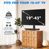 Rfiver Universal Swivel Tabletop TV Stand for Flat Screens 23