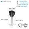 CoCud Threaded Thumb Screw M4 Screw 20mm Length Plastic Clamping