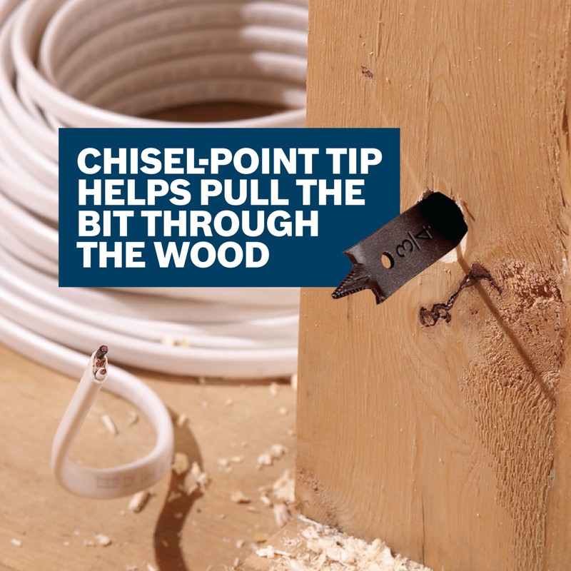 BOSCH SB0010 10-Piece Chisel-Point Spade Bit Assorted Set