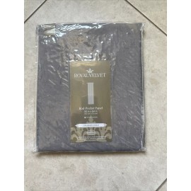 Royal Velvet NEW Royal Velvet 50"x 84" Gray Crushed Voile Sheer Rod Pocket Panels Curtains