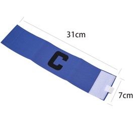 5PCS Football Captains Armbands,Adjustable Football Band Soccer Captain's Armband For Adult And Youth,Youth Football Sports Children's Big C Armband,Suitable For Youth Football, Hockey, Tennis (Blue)