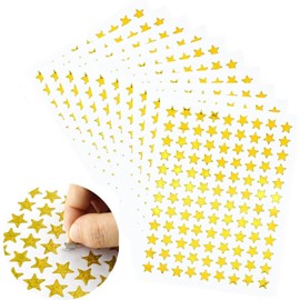 2880 Counts Small Gold Foil Star Stickers, Shiny Gold Star Stickers for School Kids Reward Students Teachers, 0.4" Diameter Gold Stars Stickers