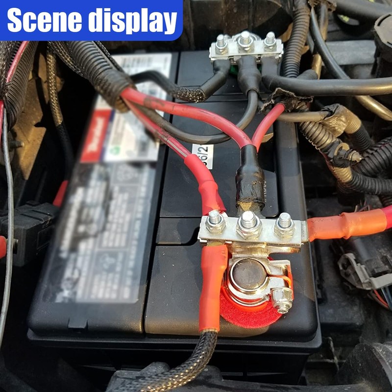 UHANBUT 2PCS 12V Car Top Post Battery Terminal Connectors, 3