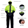 HANMENGXUAN Rain Suit High Visibility Reflective Work Rain Jacket Pants