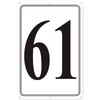 i-CowFun Premium Aluminum Number Signs 61, Metal 12" X 8"