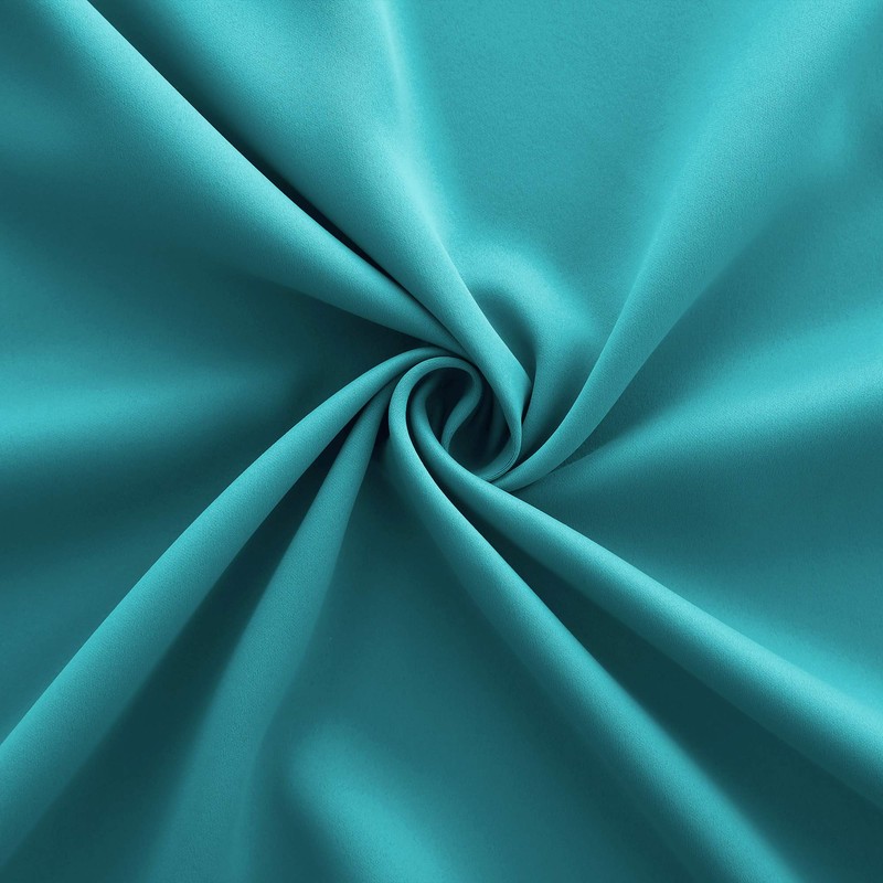 KOUFALL Teal Kitchen Curtains Valances 24 Inch Length Set of