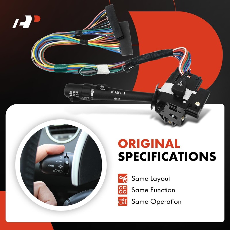 A-Premium Multifunction Switch Turn Signal Switch, Headlight Beam, Cruise Control,