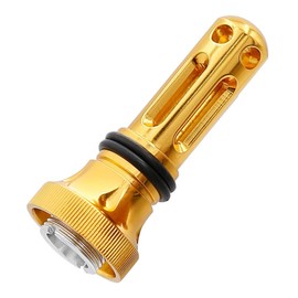 SANLIKE Reel Stand, Spinning Reel Holder, Line Stopper, Hook Keeper, Aluminum, Ultra Lightweight/Corrosion Resistant Sea Fishing (Gold)