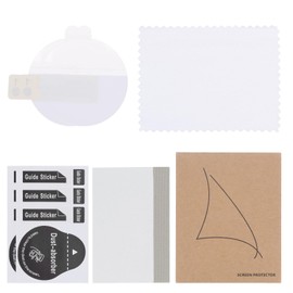 sourcing map 2pcs Watch Glass Screen Protectors 39mm HD High Definition Anti-Scratch Waterproof Ultra-Thin TPU Universal Smartwatch Screen Protective Film with Cloth Sticker Scraping Card