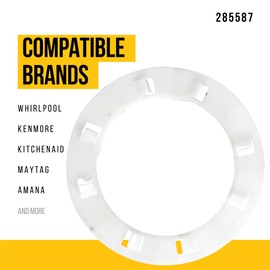 PartsBroz 285587 Thrust Washer - Compatible with Whirlpool Kenmore KitchenAid Maytag Washer - Replaces AP3094463 285587VP 3350389 AH334562 EA334562 PS334562 Ultra Durable Replacement