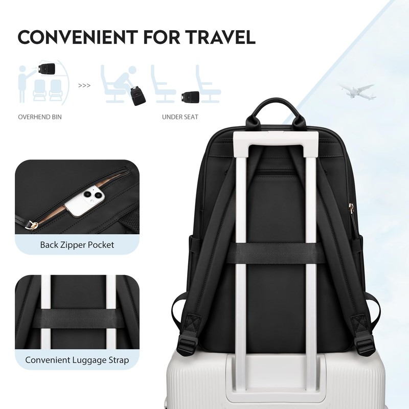 GOLF QUALITY Hiking Travel Backpack for Women Casual Business Weekender