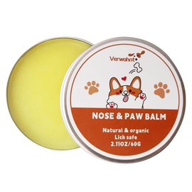 Paw Balm Dogs Lick Safe Dog Nose Balm for Dry Nose, Dog Paw Protector and Healing for Dry, Cracked Feet and Nose, All-Natural Cat Paw Balm Care for Pet's Paws and Nose from Snow, Salt, Sand, Ice 2 oz
