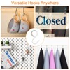 sourcing map 3pcs S Hooks 2.4" Plastic Hanging S Shaped