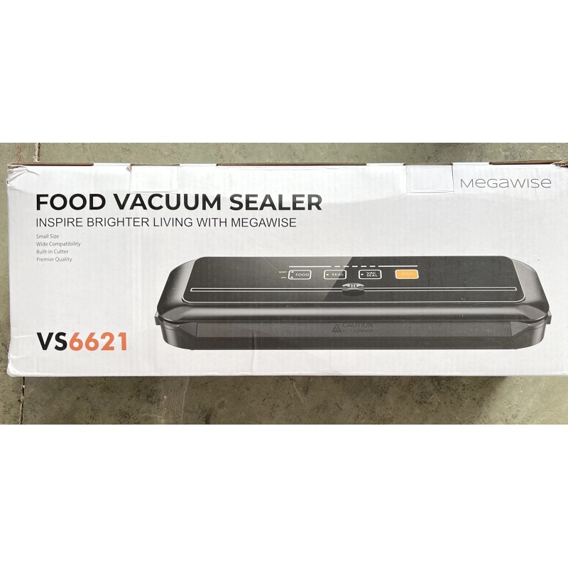 Koios VS-6621 Black Corded Moist/Dry Automatic Food Vacuum Sealer Machine