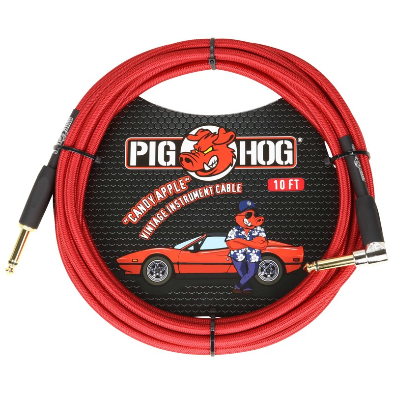 Pig Hog Cable de instrumento PCH10CAR de 10 pies