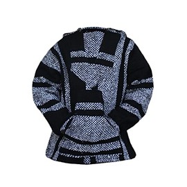 Sudadera con capucha para niños y niñas de Baja mexicana, Negro, XS (3-4 years)