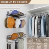 XRMAO Metal Wall Hat Racks with Multiple Hooks, Hat Organizer