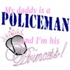 CafePress Policeman's Princess Rectangle Bumper Sticker Car Decal