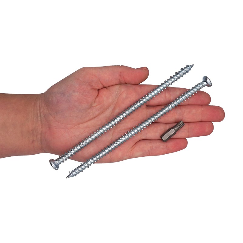 SKIR'CO (Pack of 20) Zinc Plated 7.5 x 152mm Concrete