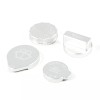 Ynei 4Pcs/Set Sliver Engine Bay inner Tnak Cap Overlay Dress