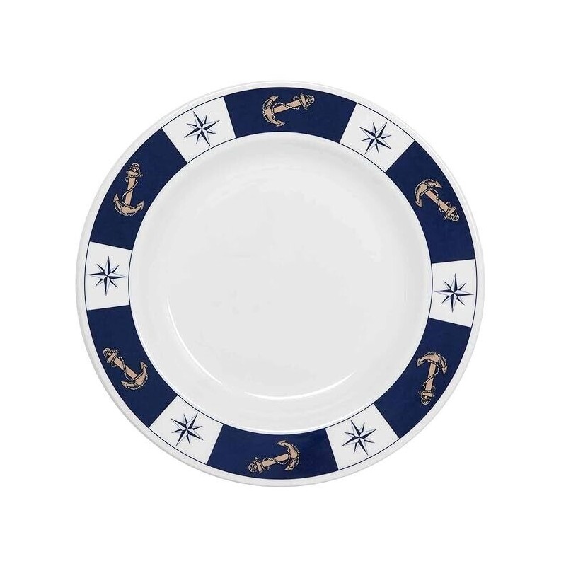 Eval Young Marine Marine Melamine Ware Nautical Boat 5PC Place