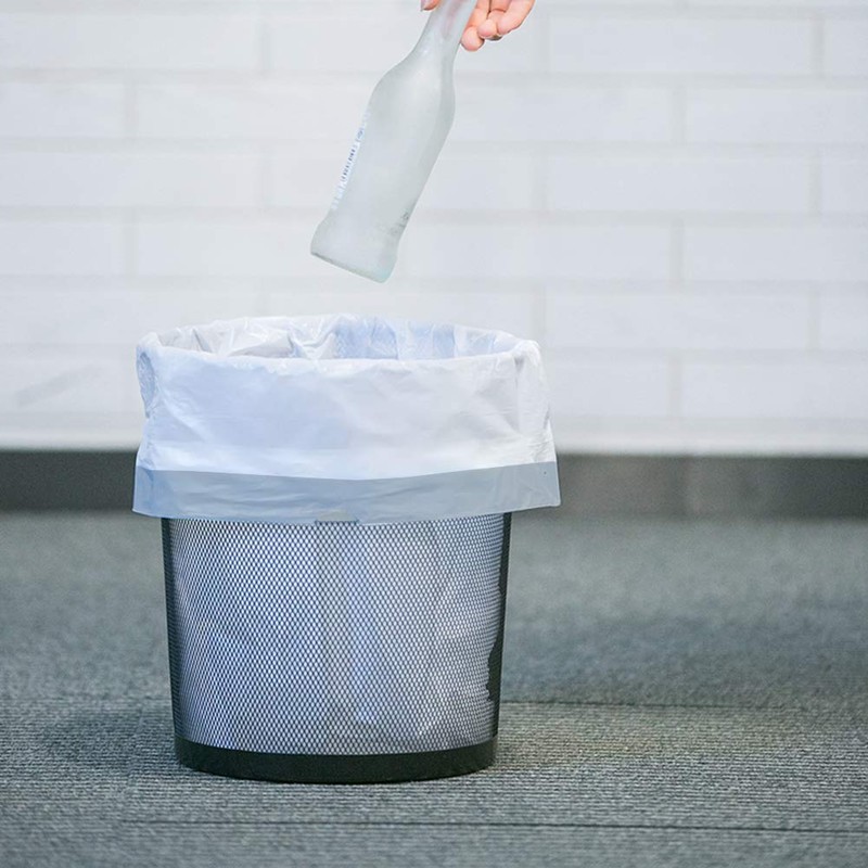 MinniLove Garbage Bags, Handle-type Drawstring, 60 Pieces, Translucent, Large Capacity,