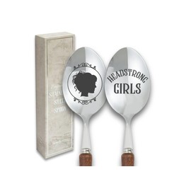 INNObeta Jane Austen Gifts, Stainless Steel Spoon Gift for Jane Austen Lovers, Gift Ready Package, 2 Pieces