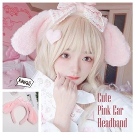 Cute Pink Hair Clips Set for Girls Headband